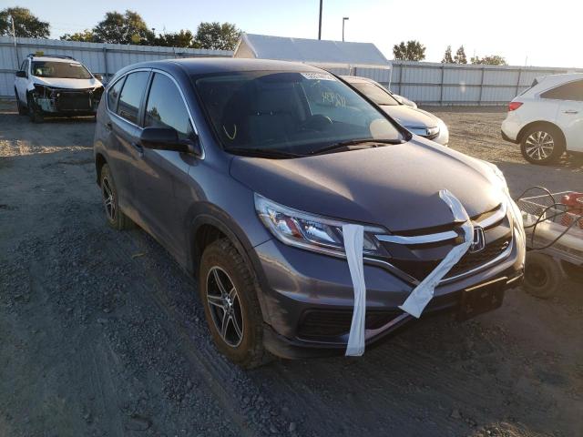 Photo 1 from auction – 2016 HONDA CR-V LX with VIN 5J6RM4H39GL082668