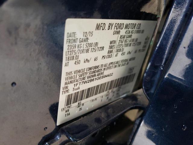 Photo 10 from auction – 2016 FORD F250 SUPER with VIN 1FT7W2B61GEB84422
