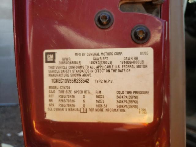Photo 10 from auction – 2005 GMC YUKON with VIN 1GKEC13V55R238542