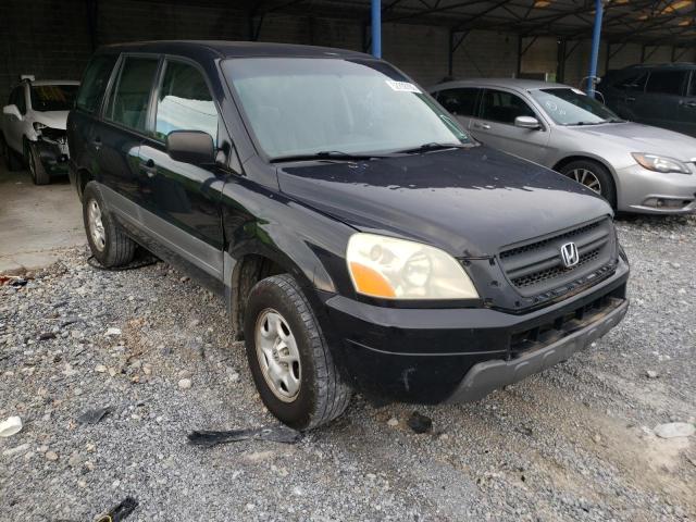 HONDA PILOT LX 2005 with VIN 2HKYF18165H573032 - Photo from auction