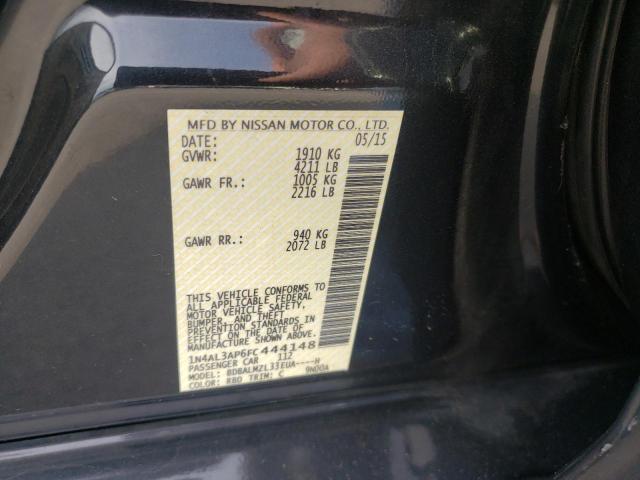 Photo 10 from auction – 2015 NISSAN ALTIMA 2.5 with VIN 1N4AL3AP6FC444148