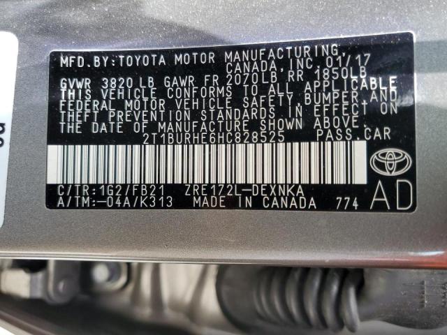Photo 10 from auction – 2017 TOYOTA COROLLA L with VIN 2T1BURHE6HC828525