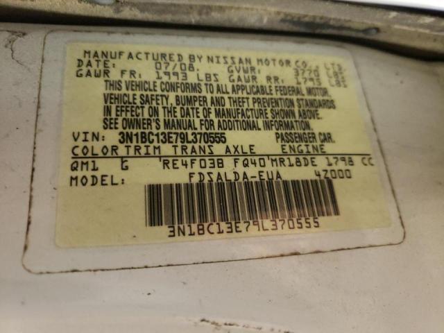 Photo 10 from auction – 2009 NISSAN VERSA S with VIN 3N1BC13E79L370555