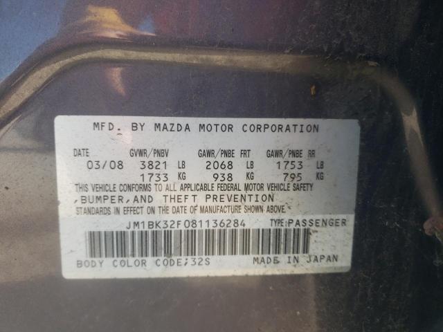 Photo 10 from auction – 2008 MAZDA 3 I with VIN JM1BK32F081136284