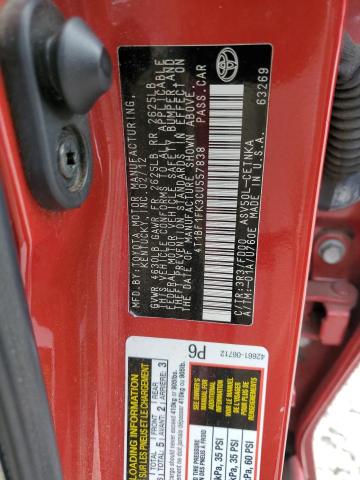 Photo 10 from auction – 2012 TOYOTA CAMRY BASE with VIN 4T1BF1FK3CU557838