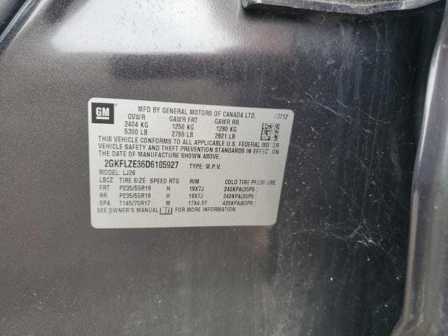 Photo 10 from auction – 2013 GMC TERRAIN DE with VIN 2GKFLZE36D6105927