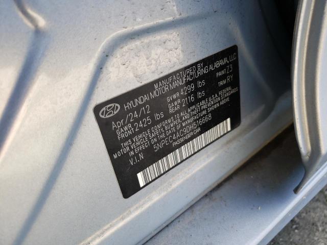 Photo 10 from auction – 2013 HYUNDAI SONATA SE with VIN 5NPEC4AC9DH516668