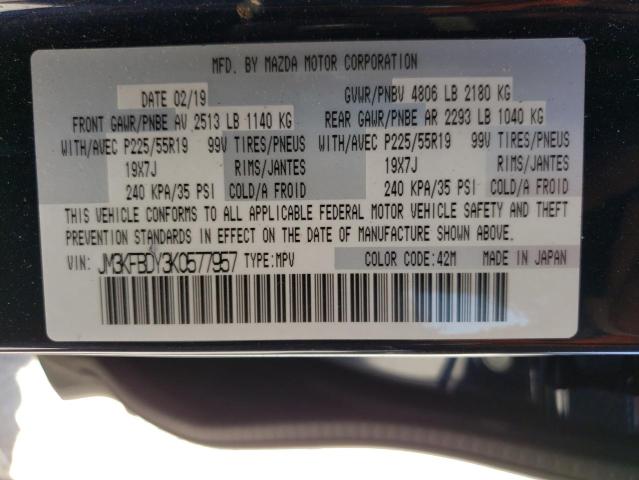 Photo 10 from auction – 2019 MAZDA CX-5 GRAND with VIN JM3KFBDY3K0577957