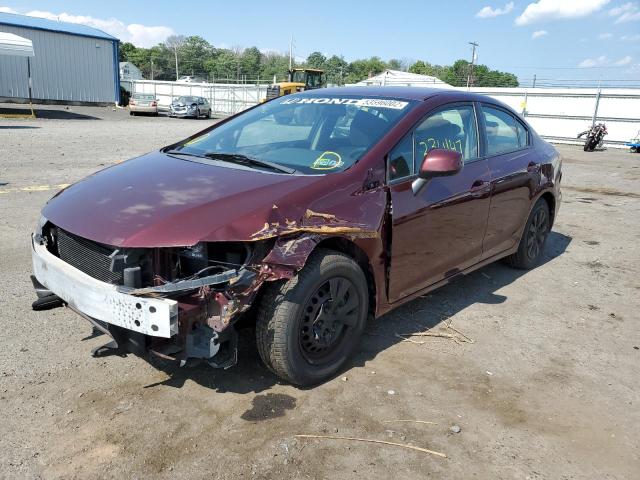 Photo 2 from auction – 2012 HONDA CIVIC LX with VIN 19XFB2F54CE321442