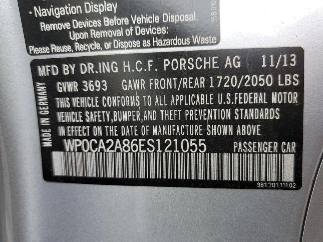 Photo 10 from auction – 2014 PORSCHE BOXSTER with VIN WP0CA2A86ES121055