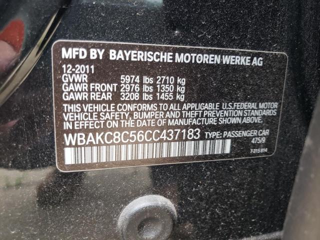 Photo 10 from auction – 2012 BMW 750 LXI with VIN WBAKC8C56CC437183