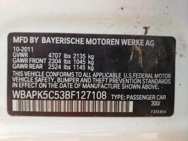 Photo 10 from auction – 2011 BMW 328 XI SUL with VIN WBAPK5C53BF127108