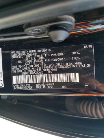 Photo 10 from auction – 2019 TOYOTA 4RUNNER SR with VIN JTEBU5JR1K5612023