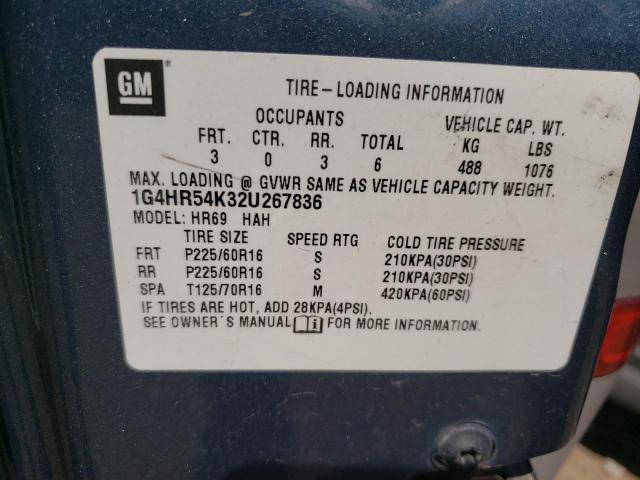 Photo 10 from auction – 2002 BUICK LESABRE LI with VIN 1G4HR54K32U267836