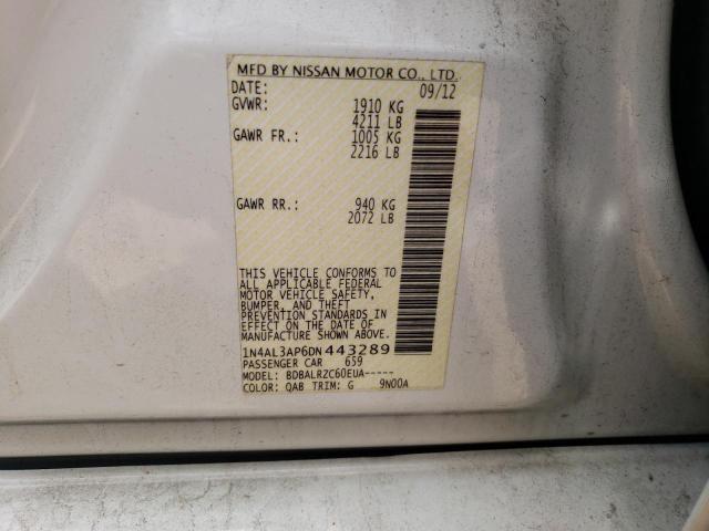 Photo 10 from auction – 2013 NISSAN ALTIMA 2.5 with VIN 1N4AL3AP6DN443289