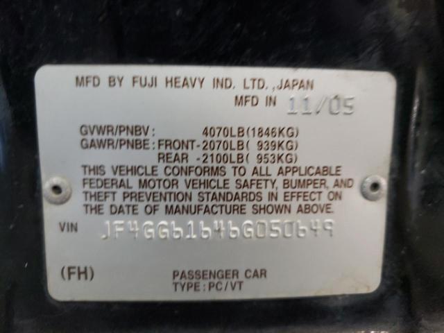 Photo 10 from auction – 2006 SAAB 9-2 2.5I with VIN JF4GG61646G050649