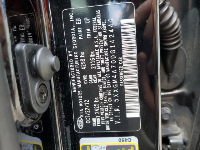 Photo 10 from auction – 2013 KIA OPTIMA LX with VIN 5XXGM4A70DG142441