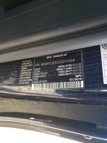 Photo 10 from auction – 2016 MERCEDES-BENZ METRIS with VIN WD4PG2EE2G3076568