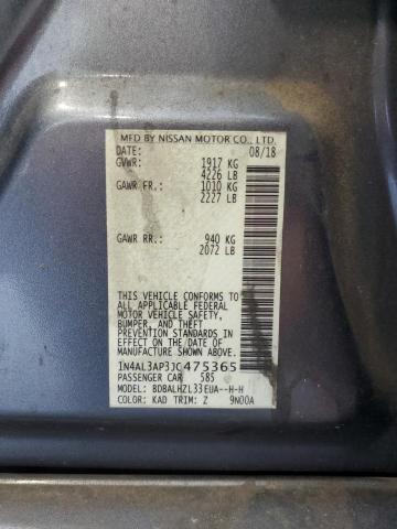 Photo 10 from auction – 2018 NISSAN ALTIMA 2.5 with VIN 1N4AL3AP3JC475365