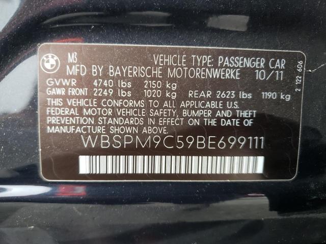 Photo 10 from auction – 2011 BMW M3 with VIN WBSPM9C59BE699111