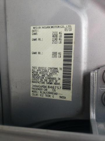 Photo 10 from auction – 2010 NISSAN MAXIMA S with VIN 1N4AA5AP0AC846757