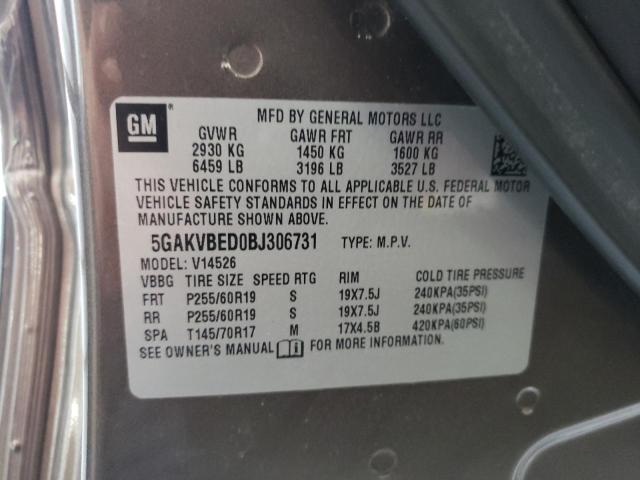 Photo 10 from auction – 2011 BUICK ENCLAVE CX with VIN 5GAKVBED0BJ306731
