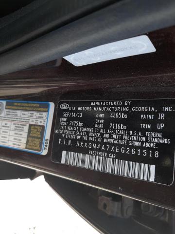 Photo 10 from auction – 2014 KIA OPTIMA LX with VIN 5XXGM4A7XEG261518