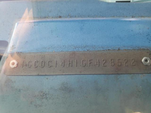 Photo 10 from auction – 1986 CHEVROLET C10 with VIN 1GCDC14H1GF428522