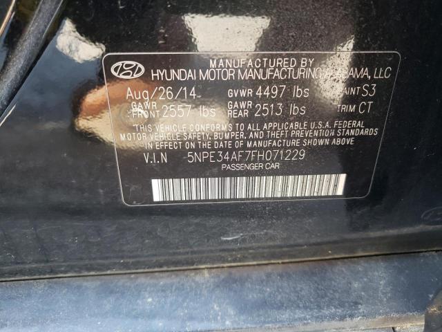 Photo 10 from auction – 2015 HYUNDAI SONATA SPO with VIN 5NPE34AF7FH071229