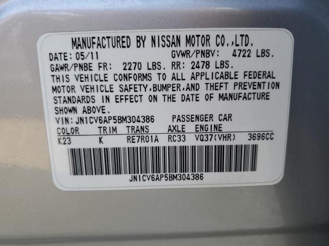 Photo 10 from auction – 2011 INFINITI G37 BASE with VIN JN1CV6AP5BM304386