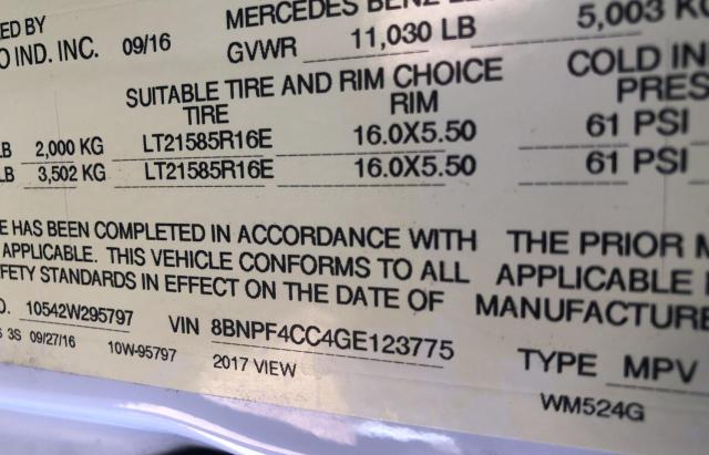 Photo 10 from auction – 2017 WINNEBAGO ALL MODELS with VIN 8BNPF4CC4GE123775