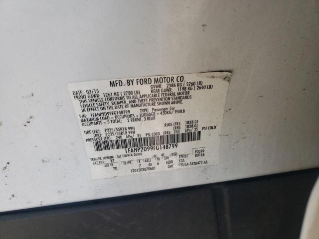 Photo 10 from auction – 2015 FORD TAURUS SE with VIN 1FAHP2D99FG148799