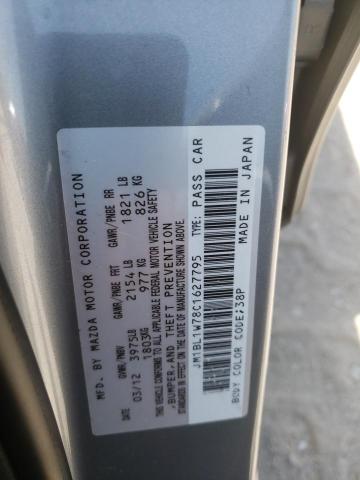 Photo 10 from auction – 2012 MAZDA 3 I with VIN JM1BL1W78C1627795