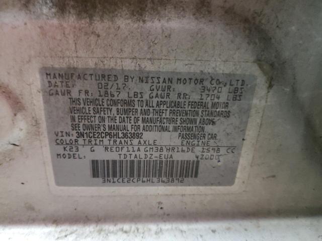 Photo 10 from auction – 2017 NISSAN VERSA NOTE with VIN 3N1CE2CP6HL363892