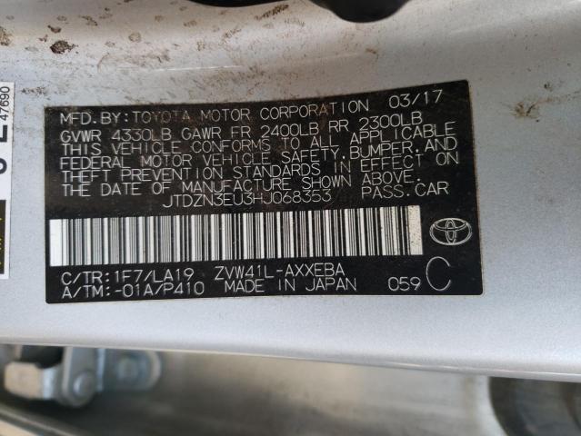 Photo 10 from auction – 2017 TOYOTA PRIUS V with VIN JTDZN3EU3HJ068353
