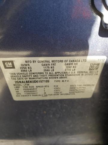 Photo 10 from auction – 2013 CHEVROLET EQUINOX LS with VIN 2GNALBEK0D6197189