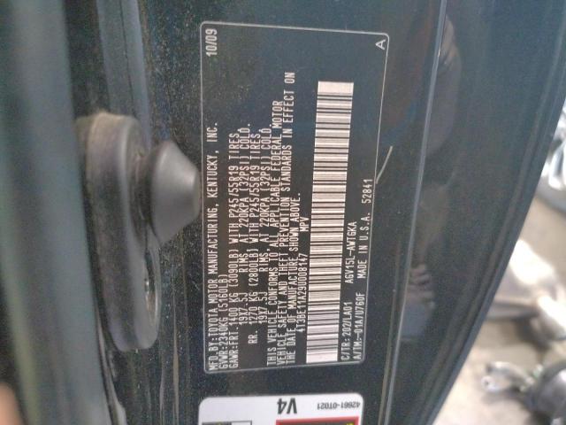 Photo 10 from auction – 2009 TOYOTA VENZA with VIN 4T3BE11A29U008147