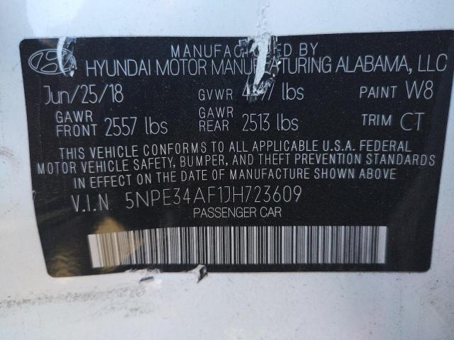 Photo 10 from auction – 2018 HYUNDAI SONATA with VIN 5NPE34AF1JH723609