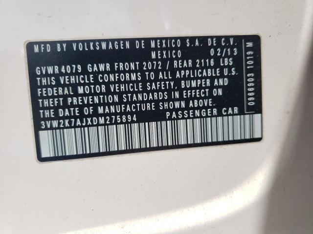 Photo 10 from auction – 2013 VOLKSWAGEN JETTA BASE with VIN 3VW2K7AJXDM275894