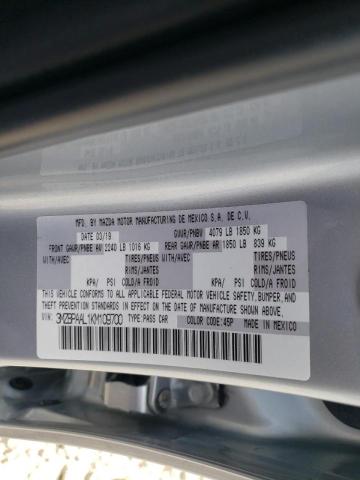 Photo 10 from auction – 2019 MAZDA 3 SELECT with VIN 3MZBPAAL1KM109700