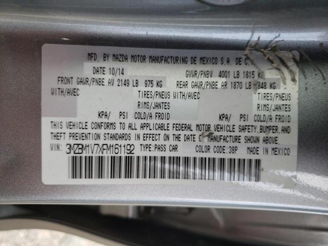Photo 10 from auction – 2015 MAZDA 3 TOURING with VIN 3MZBM1V7XFM161192