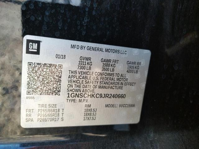 Photo 10 from auction – 2018 CHEVROLET SUBURBAN C with VIN 1GNSCHKC9JR240660
