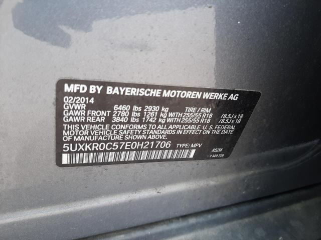 Photo 10 from auction – 2014 BMW X5 XDRIVE3 with VIN 5UXKR0C57E0H21706