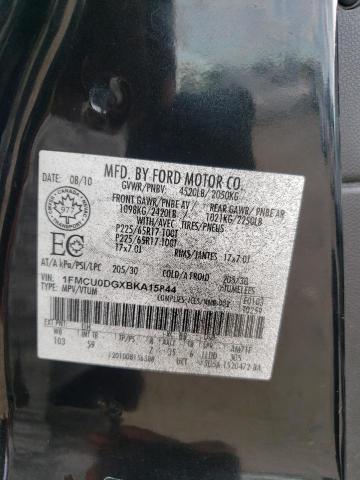 Photo 10 from auction – 2011 FORD ESCAPE XLT with VIN 1FMCU0DGXBKA15844