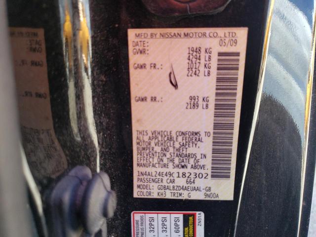 Photo 10 from auction – 2009 NISSAN ALTIMA 2.5 with VIN 1N4AL24E49C182302
