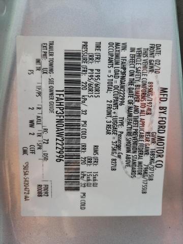 Photo 10 from auction – 2010 FORD FOCUS SE with VIN 1FAHP3FN0AW222996