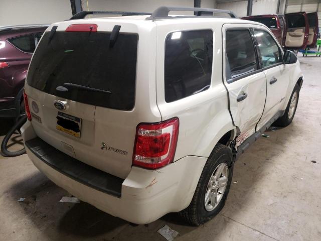 Photo 4 from auction – 2011 FORD ESCAPE HYB with VIN 1FMCU5K38BKB86217