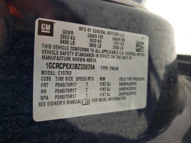 Photo 10 from auction – 2011 CHEVROLET SILVERADO with VIN 1GCRCPEX3BZ339704