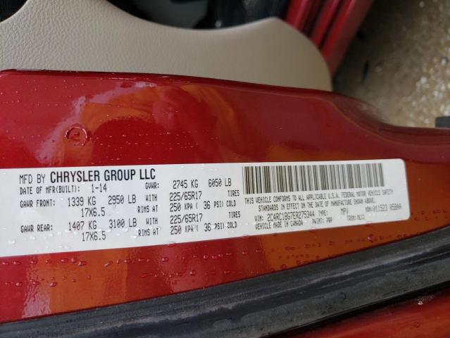 Photo 10 from auction – 2014 CHRYSLER TOWN & COU with VIN 2C4RC1BG7ER275344