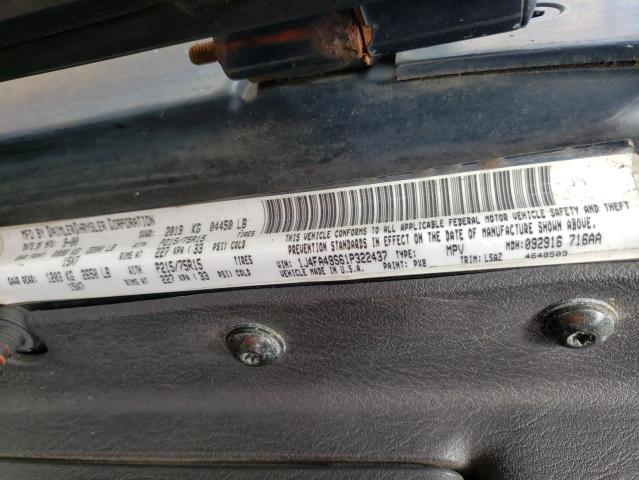 Photo 10 from auction – 2001 JEEP WRANGLER / with VIN 1J4FA49S61P322437